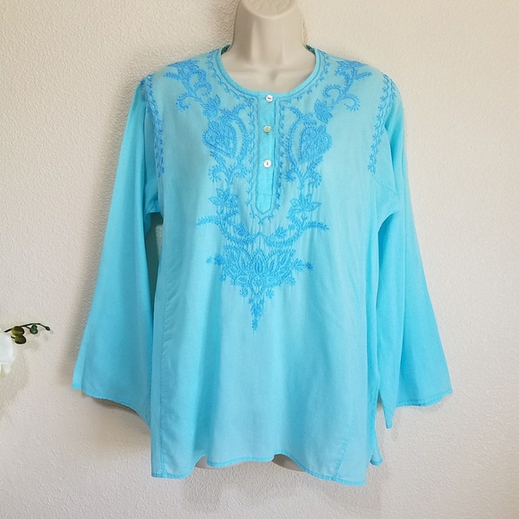 MATTA Embroidered Tunic/Blouse - Picture 1 of 9